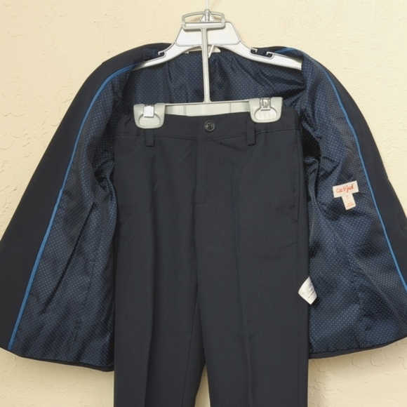 LIKE NEW Cat & Jack Toddler Boy's Navy Two Piece Black & Pants Suit Set Size 4T - Picture 9 of 16